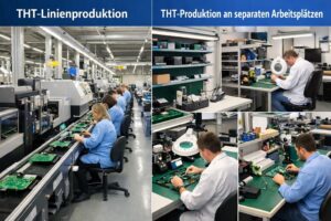 THT-Produktion: Linienfertigung vs. Fertigung an Einzelarbeitsplätzen